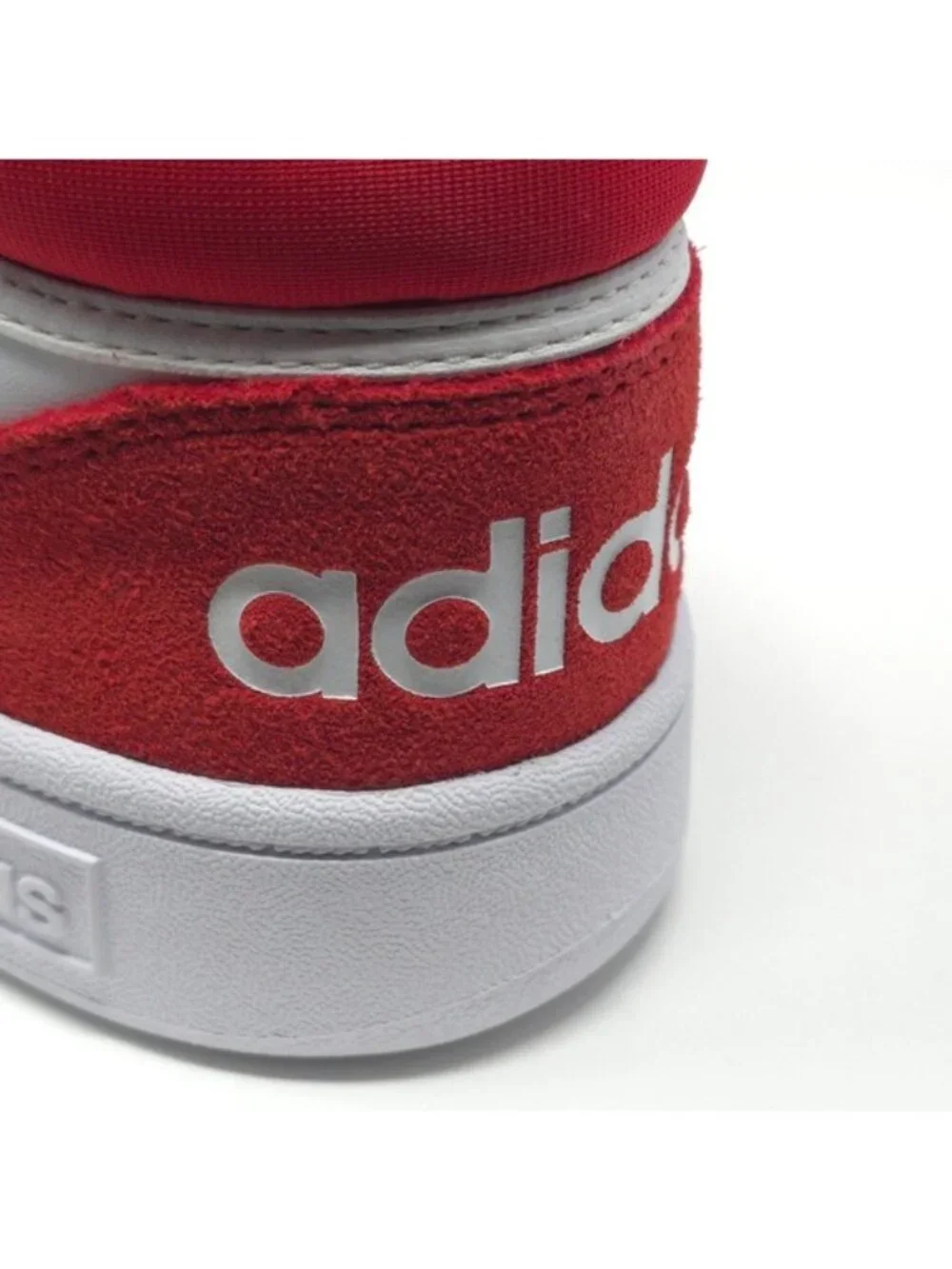 adidas Men’s Hoops 3.0 Mid Basketball Shoes Red - Picture 10 of 11